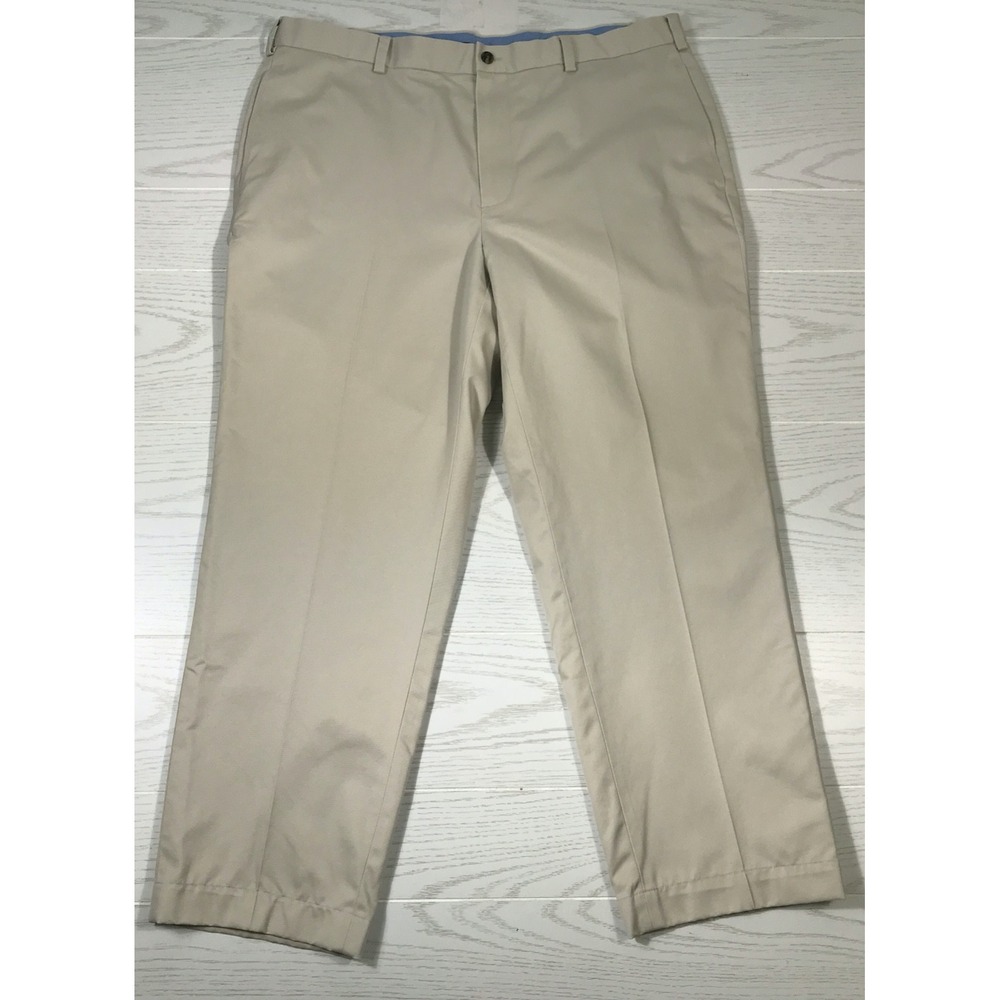 Brooks Brothers Light Weight Advantage Chino Clark Pants Men 38x28 Beige Cotton